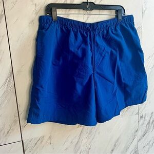 3/$60 NEW LCKR Woven Nylon Blue Shorts SZ XL